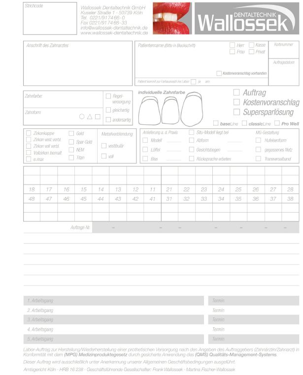 Laborauftrag download